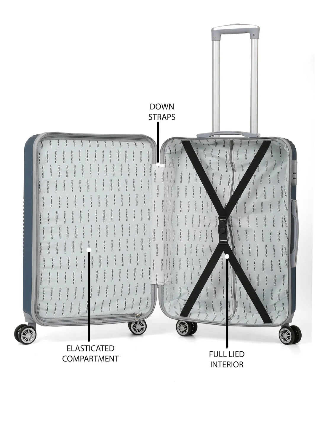 Textured Hard 360 Degree Rotation Hard Medium-Sized Trolley Bag 65 CM