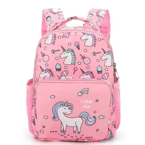 Unicorn Backpack Cartoon School Bag Kids Bookbag Printing Rucksack Pink