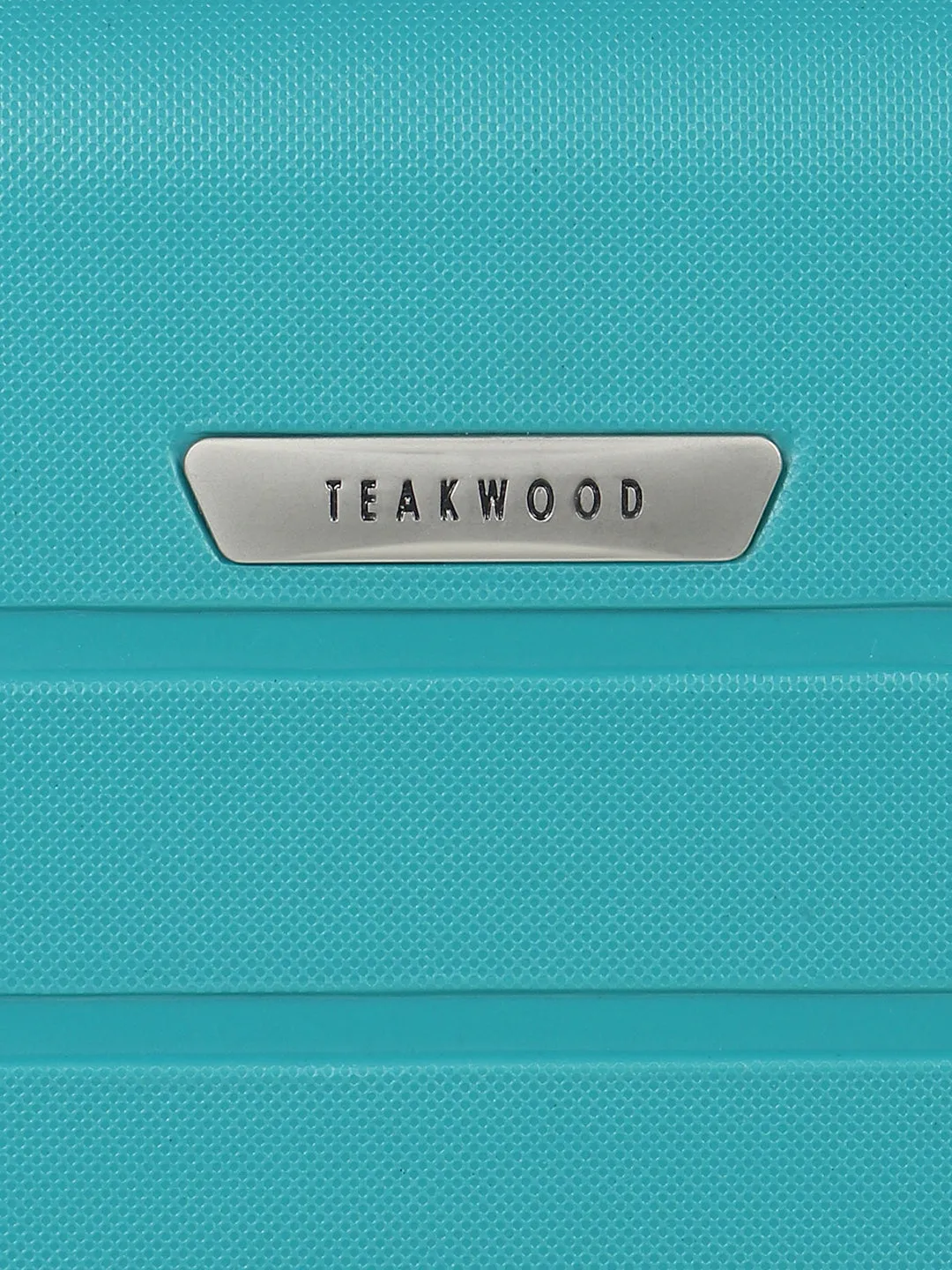 Unisex Turquoise Green Textured Hard Sided Medium Size Check-In Trolley Bag