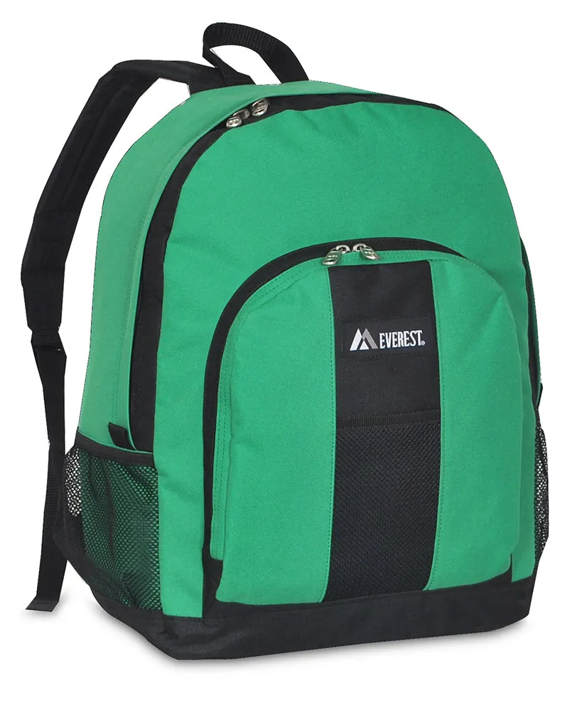 Value School Backpacks W/ Front & Side Pockets