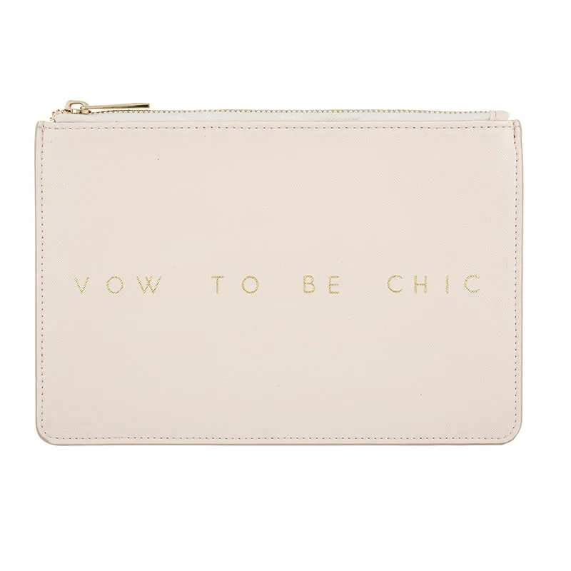 Vow to Be Chic Blush Pouch