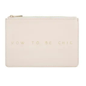 Vow to Be Chic Blush Pouch