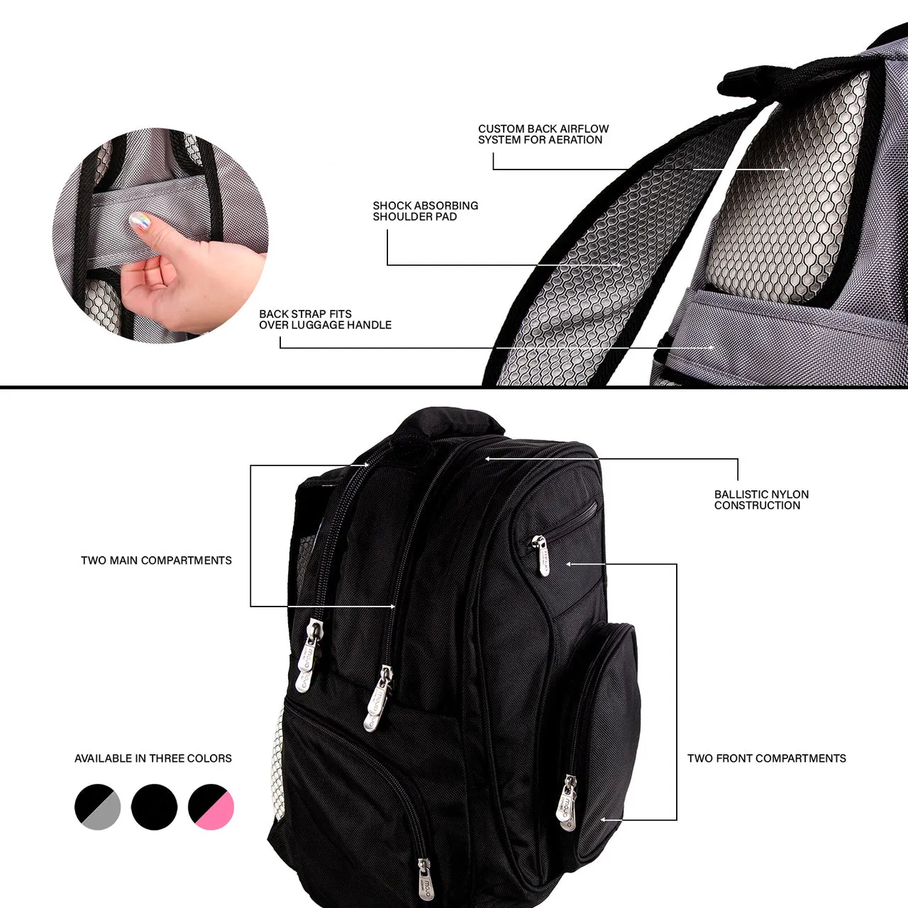 Washington State Cougars Deluxe 2-Piece Backpack and Carry-on Set